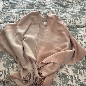 Soia & Kyo Beige and Pink Knit Shawl